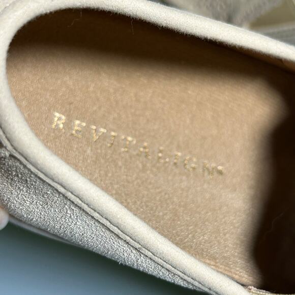 Revitalign Siesta Sunshine Slip On Suede Orthotic Comfort Shoes Tan 5 B New - Picture 6 of 7